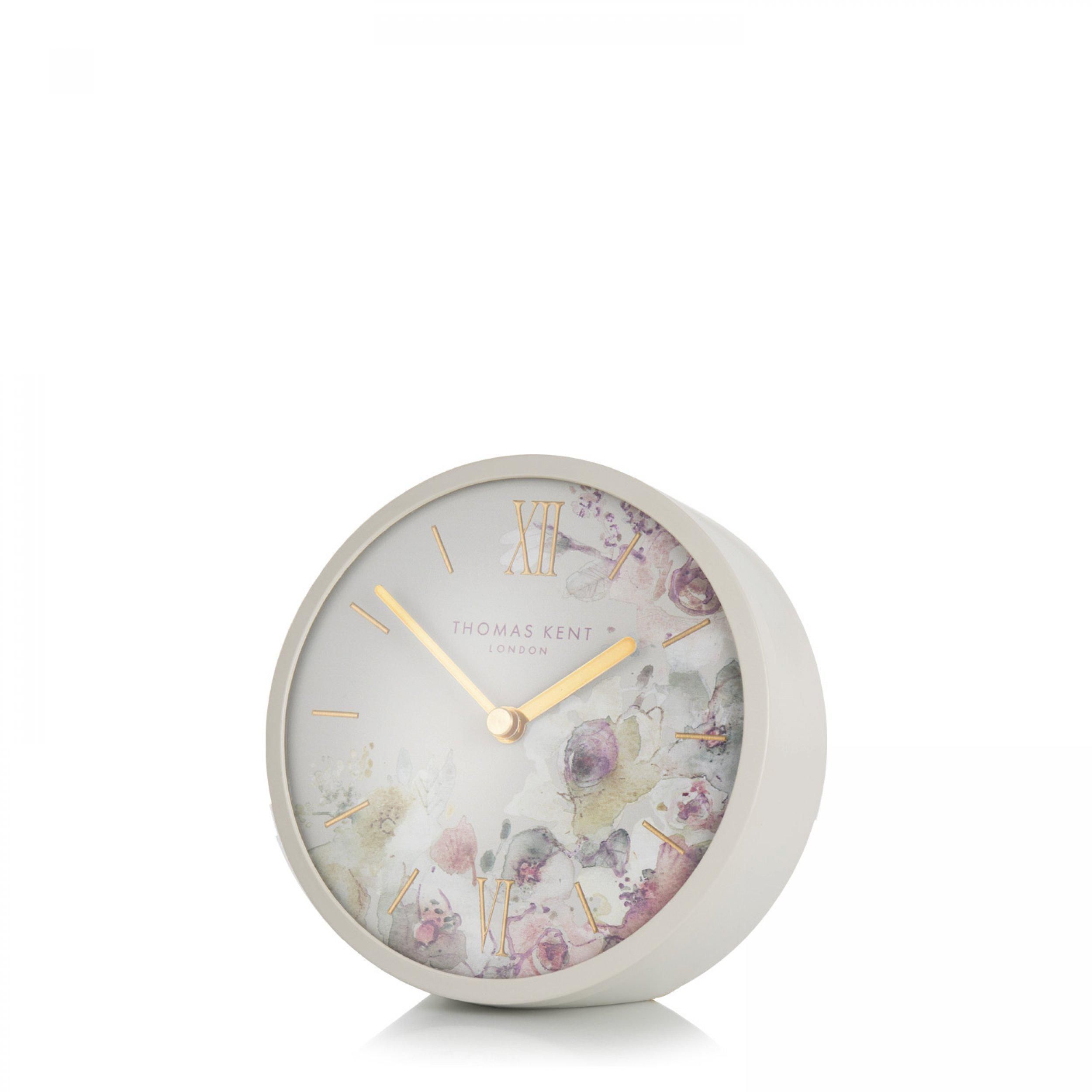 Mini Crofter Light Grey Mantel Clock