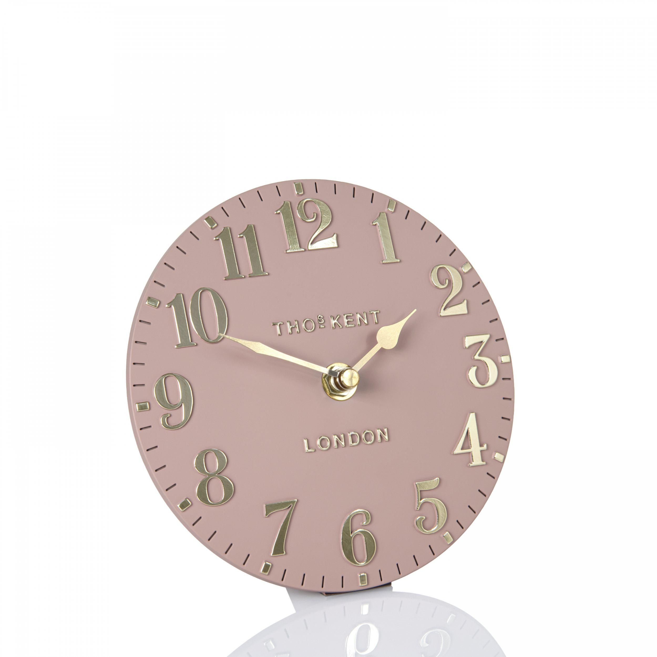 Arabic Blush Pink Mantel Clock 
