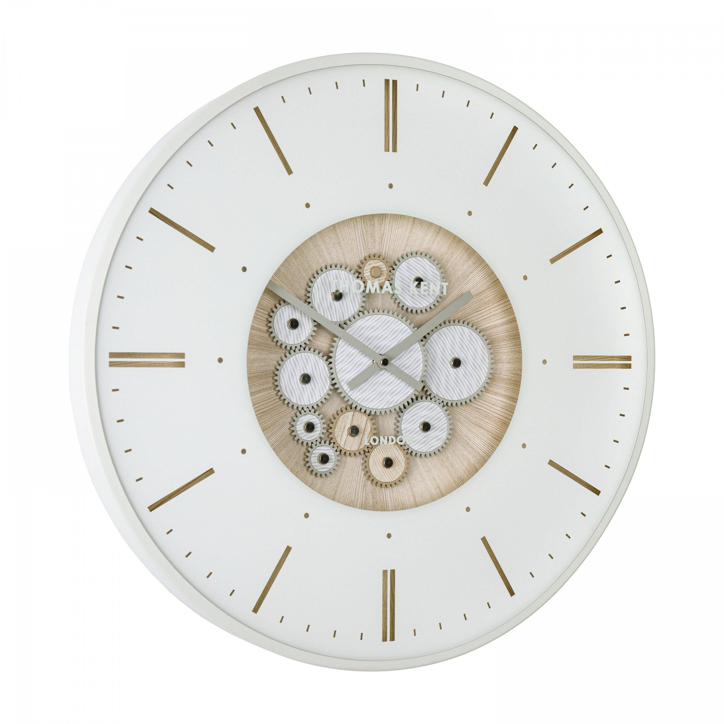 Clocksmith Cog Ivory Large Wall Clock 