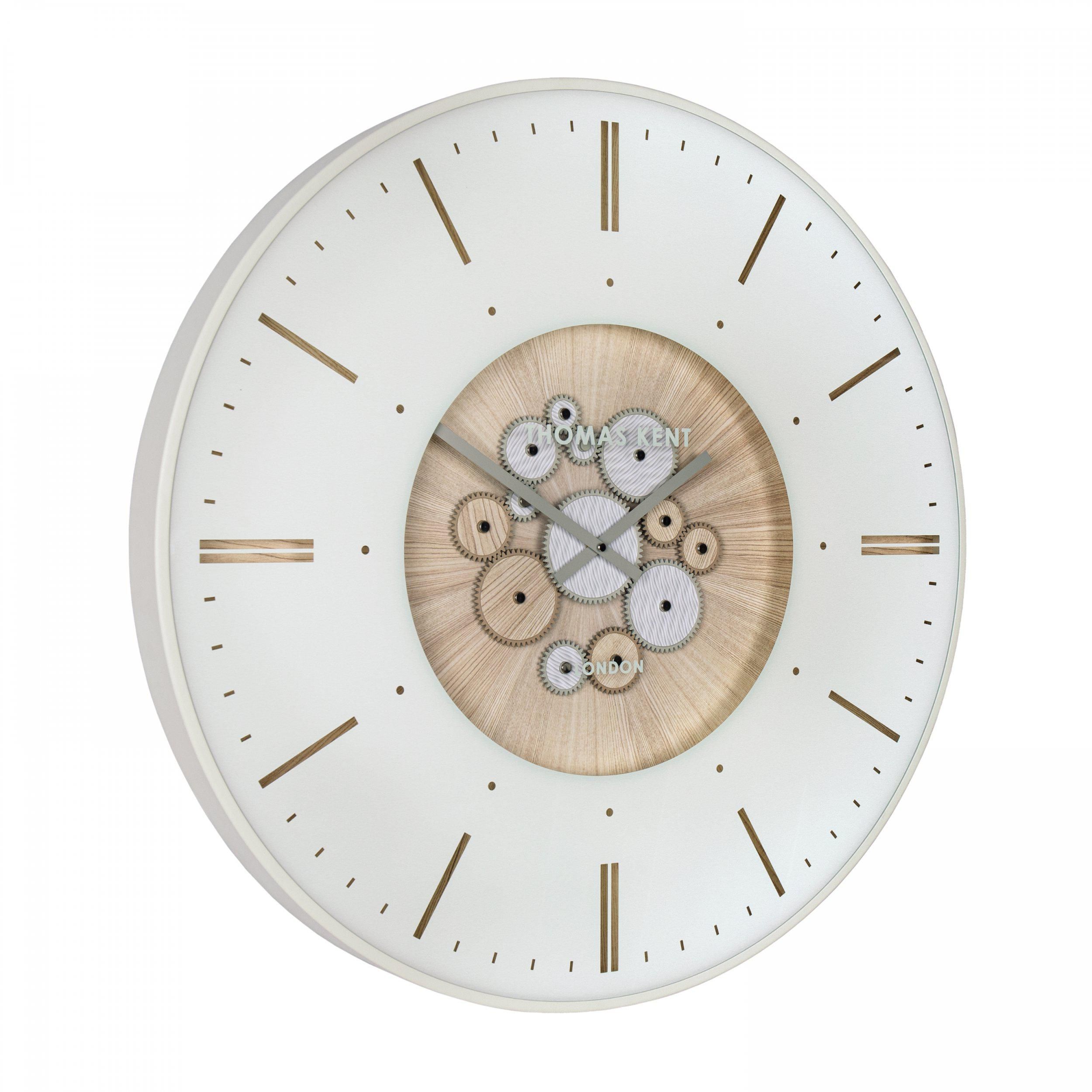 Clocksmith Cog Ivory Oversized Wall Clock 