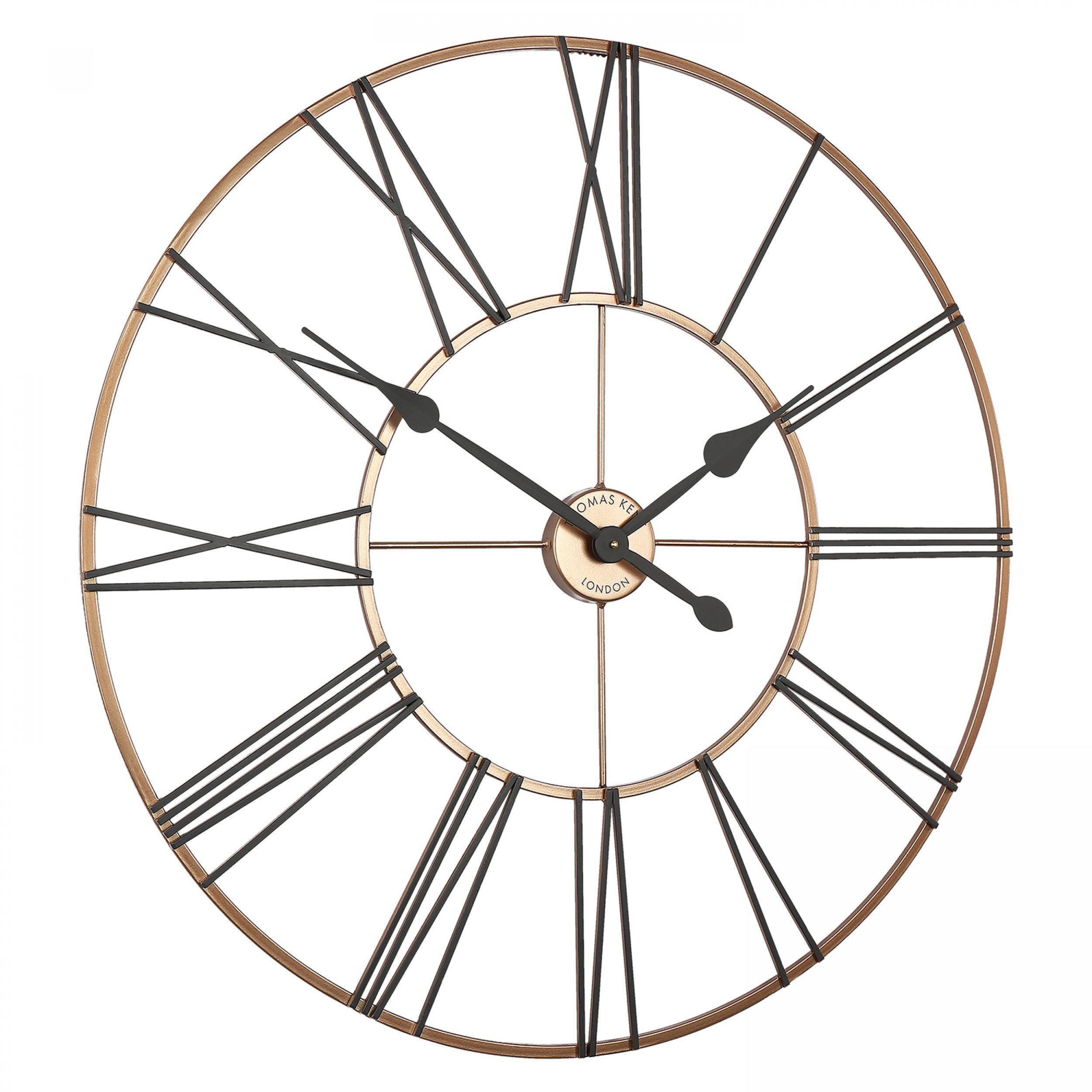 Summer House Copper Oversized Skeleton Outdoor Wall Clock 