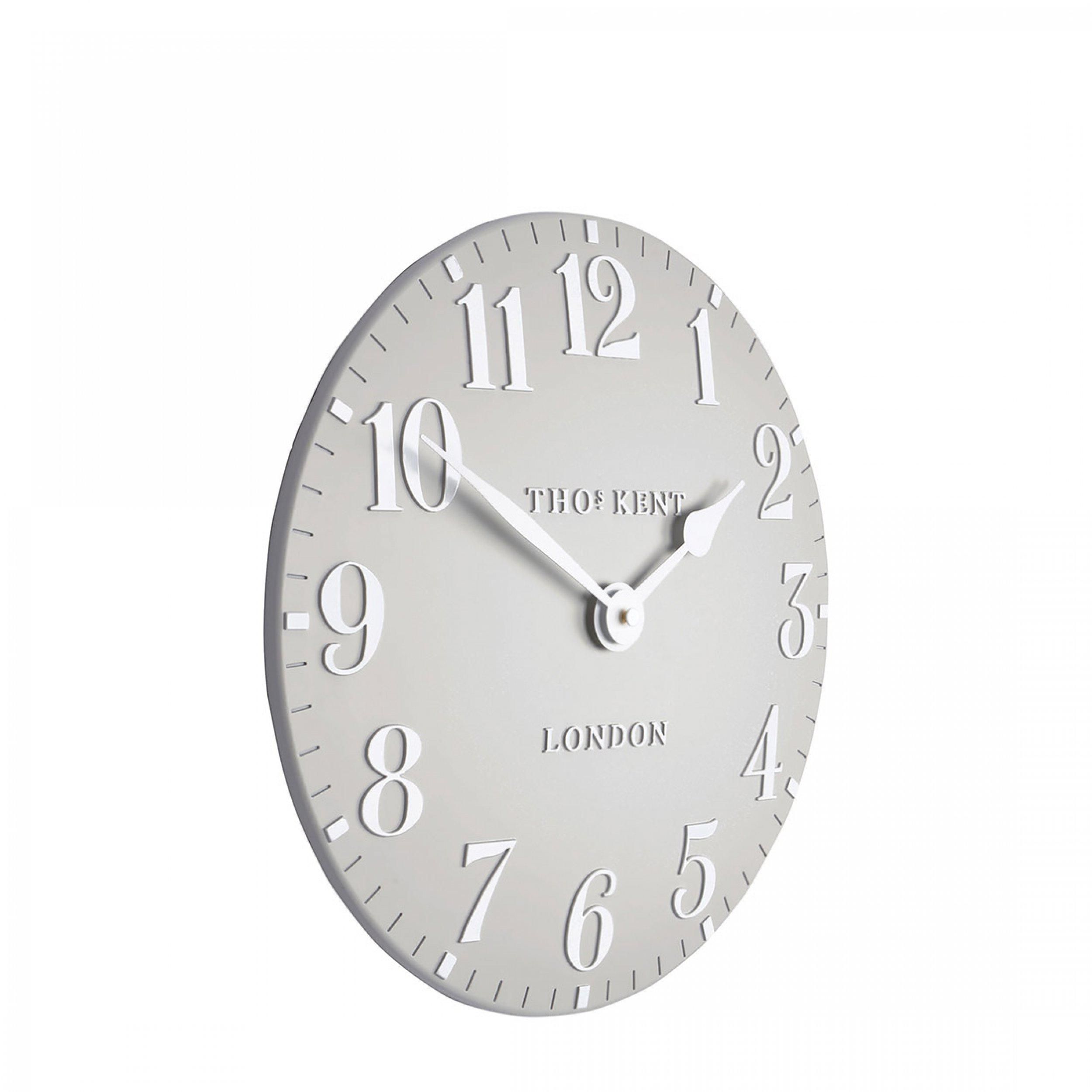 Arabic Dove Grey Small Wall Clock