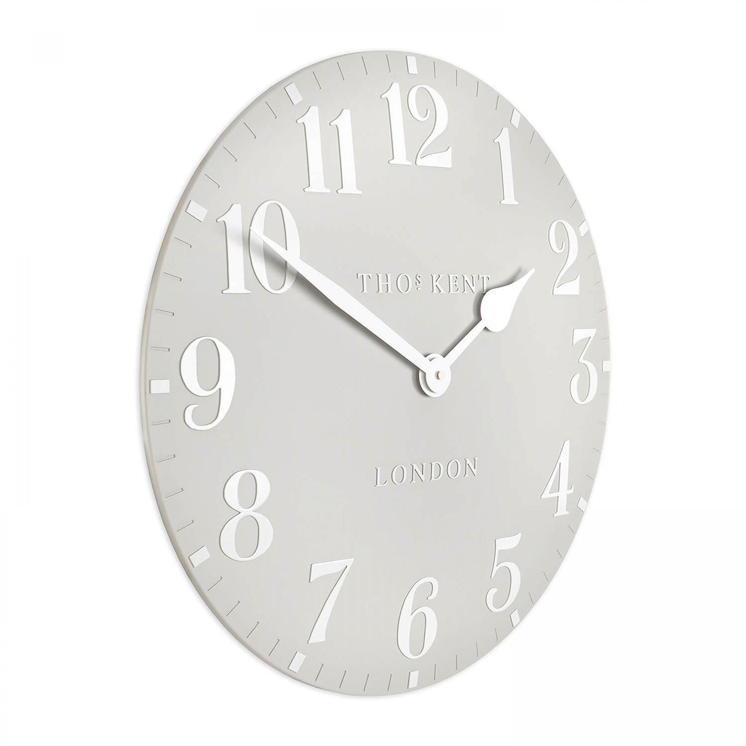 Arabic Dove Grey Large Wall Clock